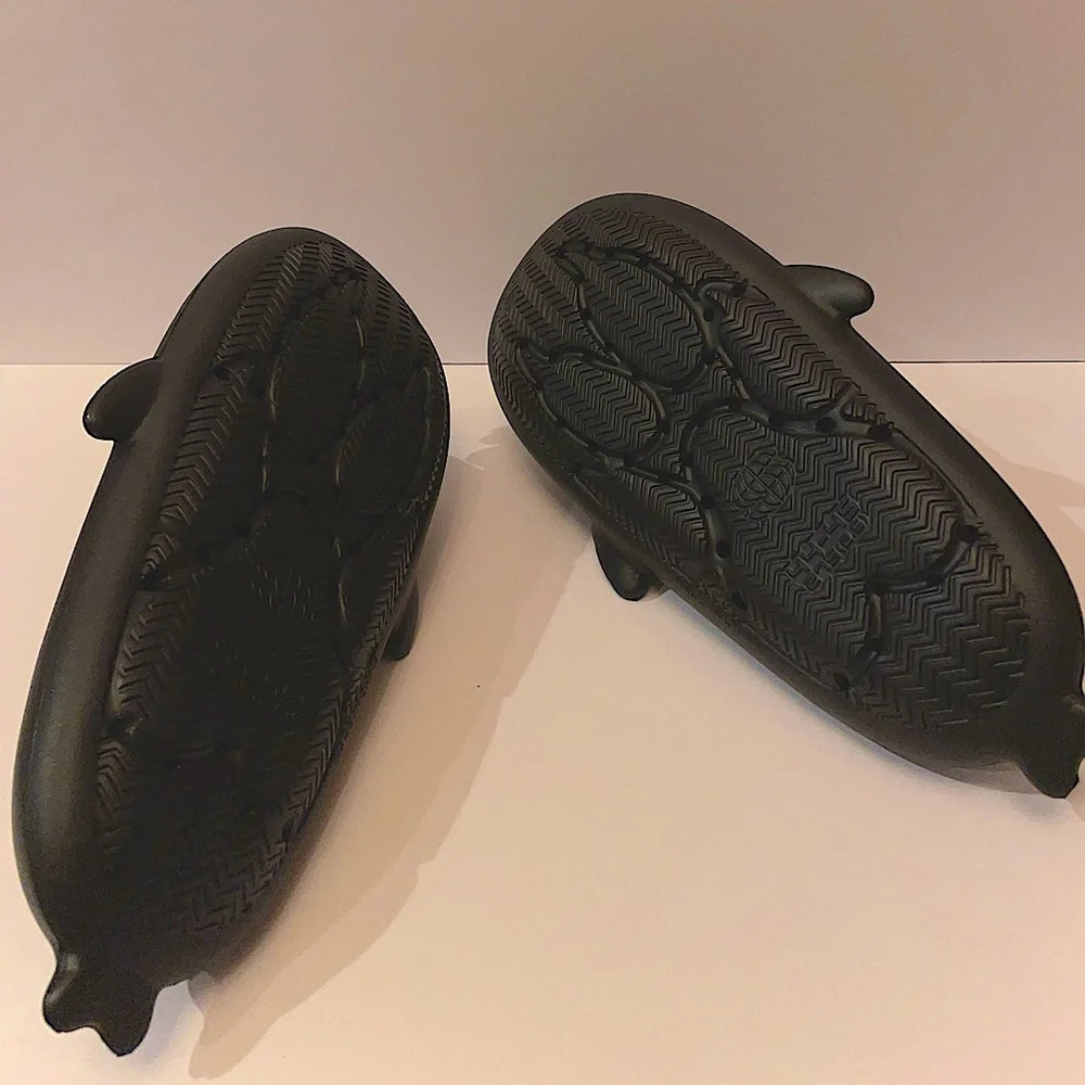 Black Shark Slides, fun novelty shoe - Picture 3 of 5
